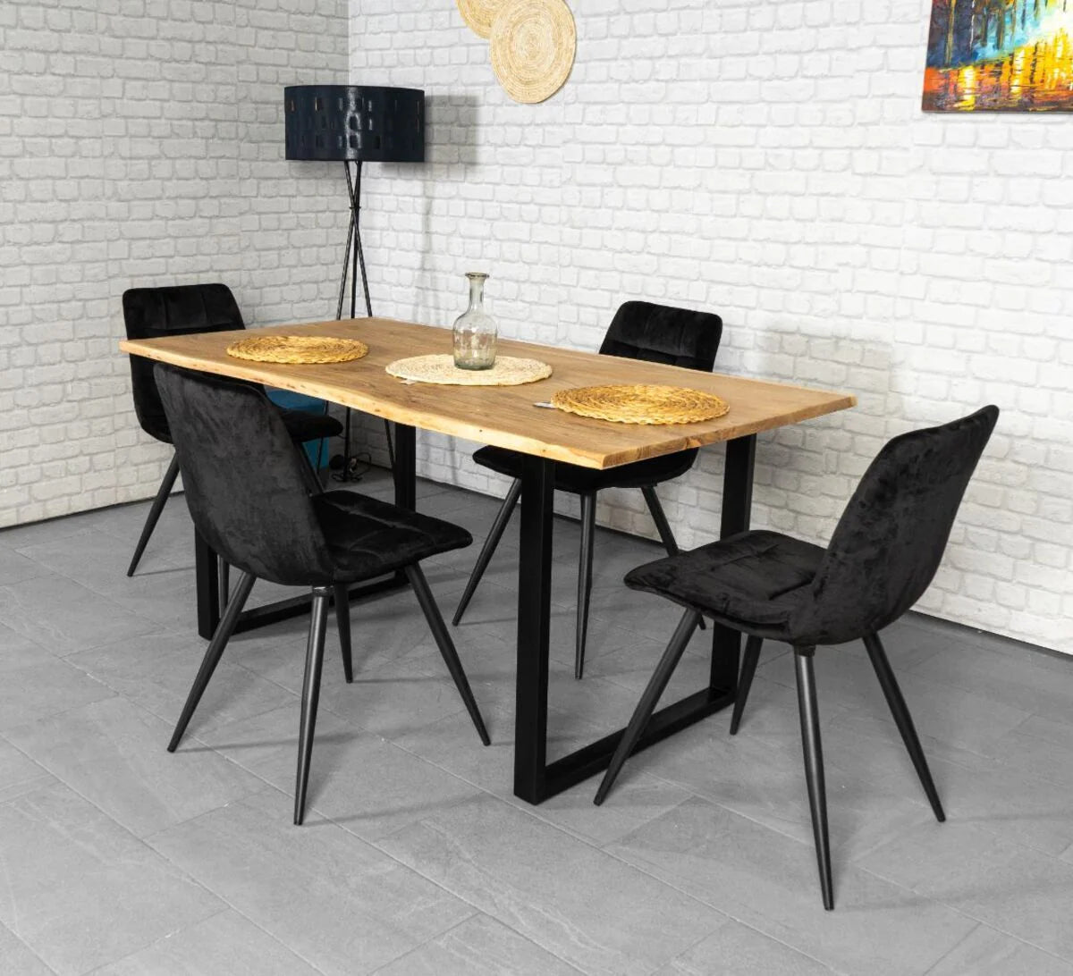Mesa de Comedor o Cocina Madera Maciza (160x85 cm)