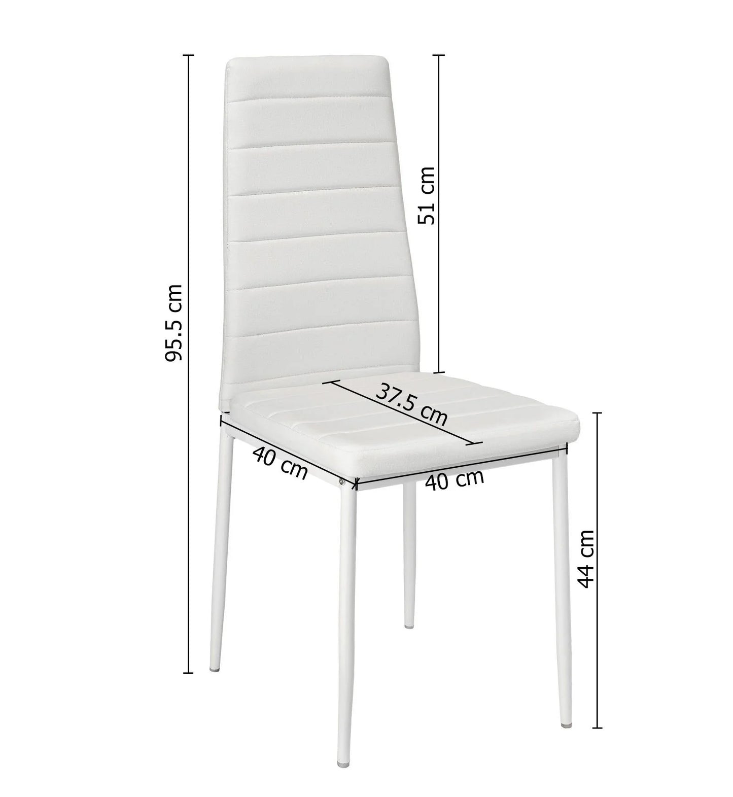 Silla de Comedor en Polipiel/metal
