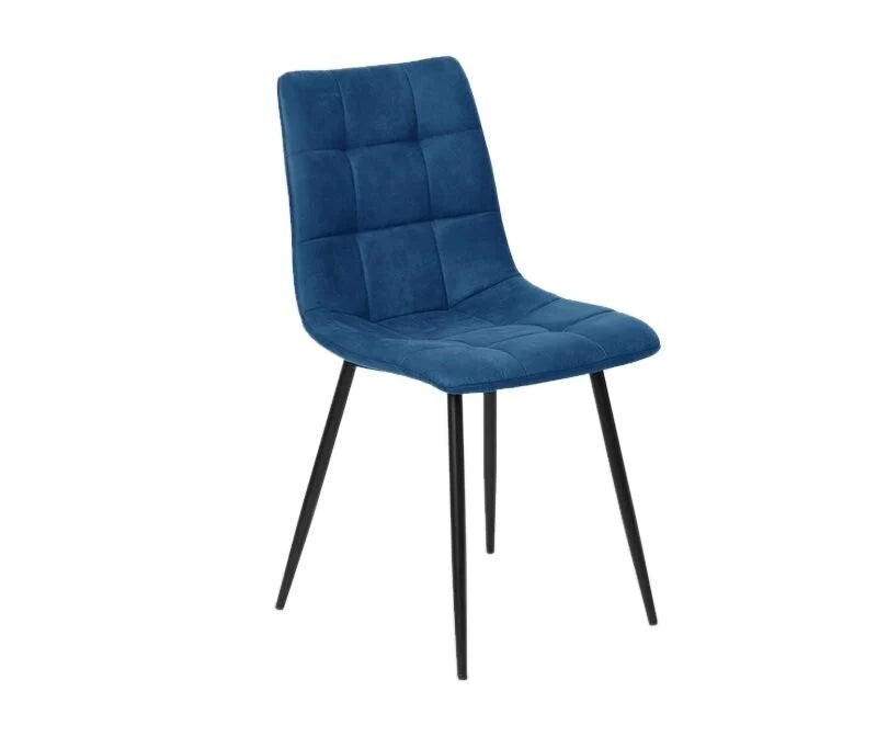 Silla de Comedor en Terciopelo/metal