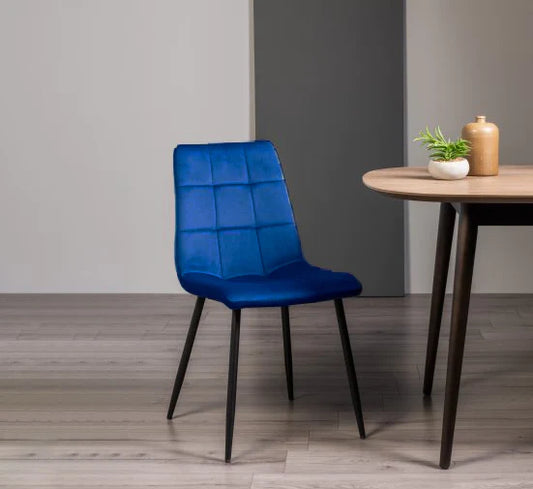 Silla de Comedor en Terciopelo/metal