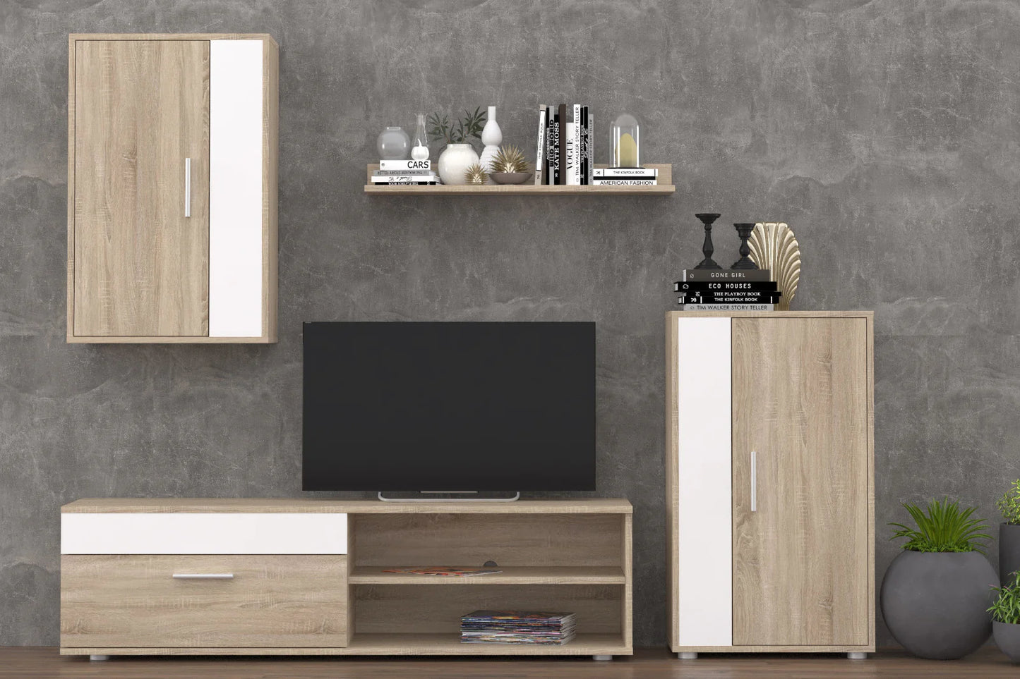 Conjunto Muebles de Salon Mini Barato BC