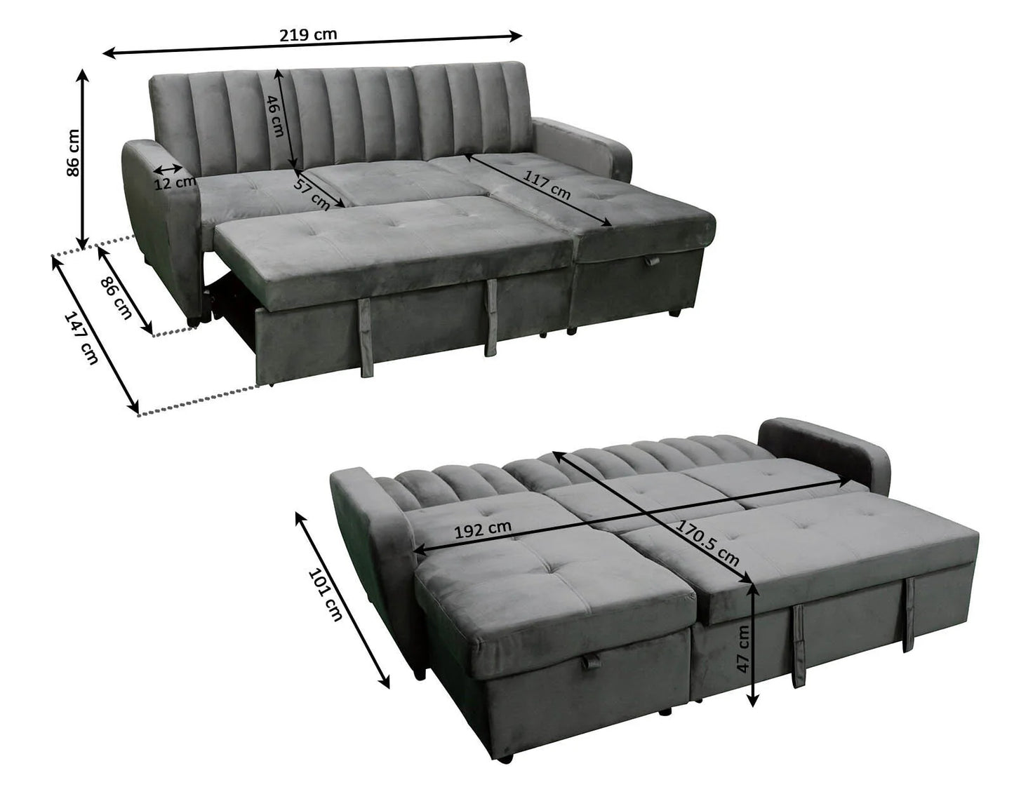 Sofa Cama Chaise Longue Rio