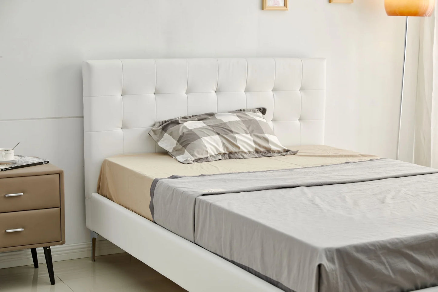 Cama de Matrimonio con Cabecero y Somier 135cm