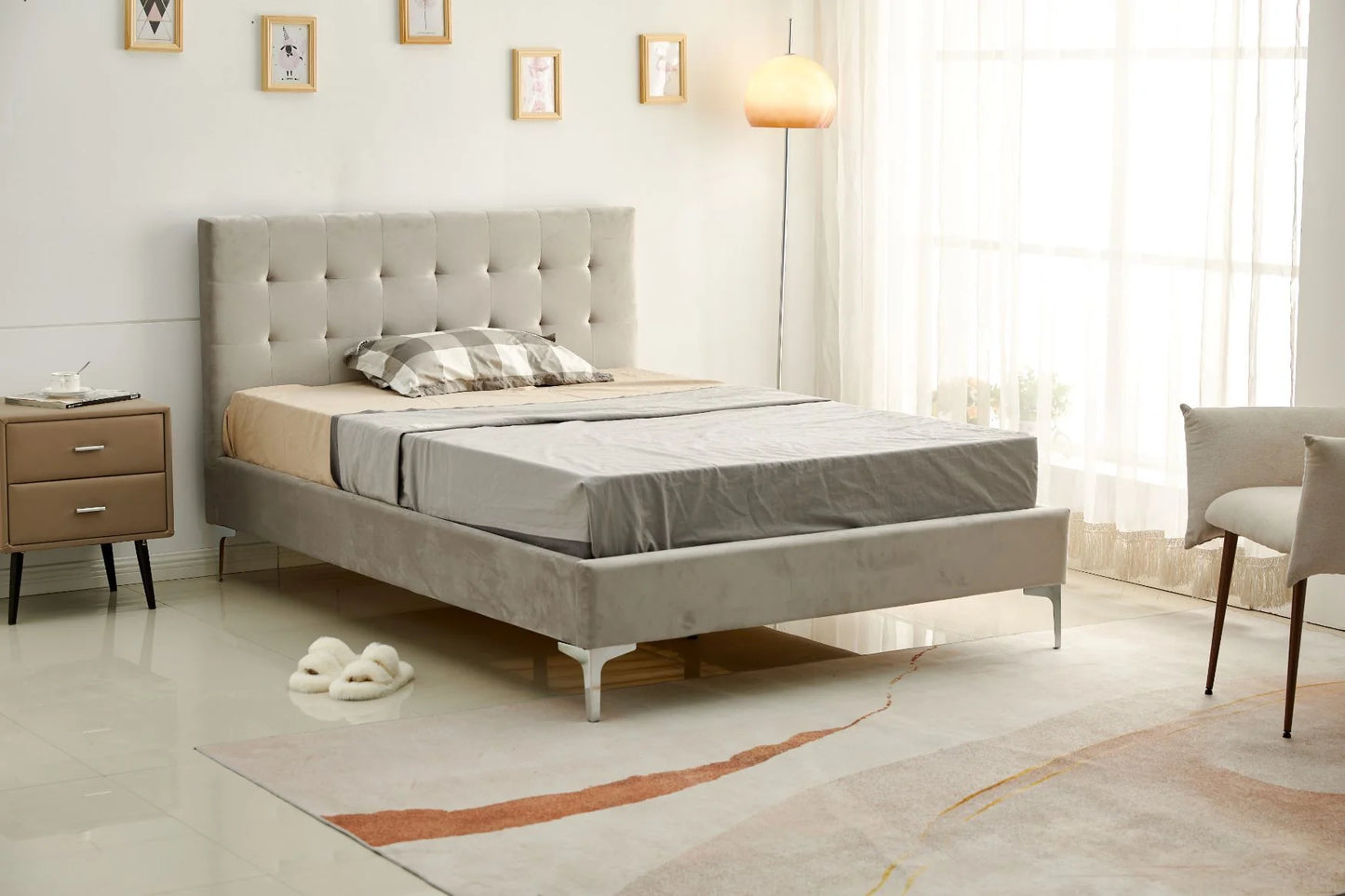Cama de Matrimonio con Cabecero y Somier 135cm