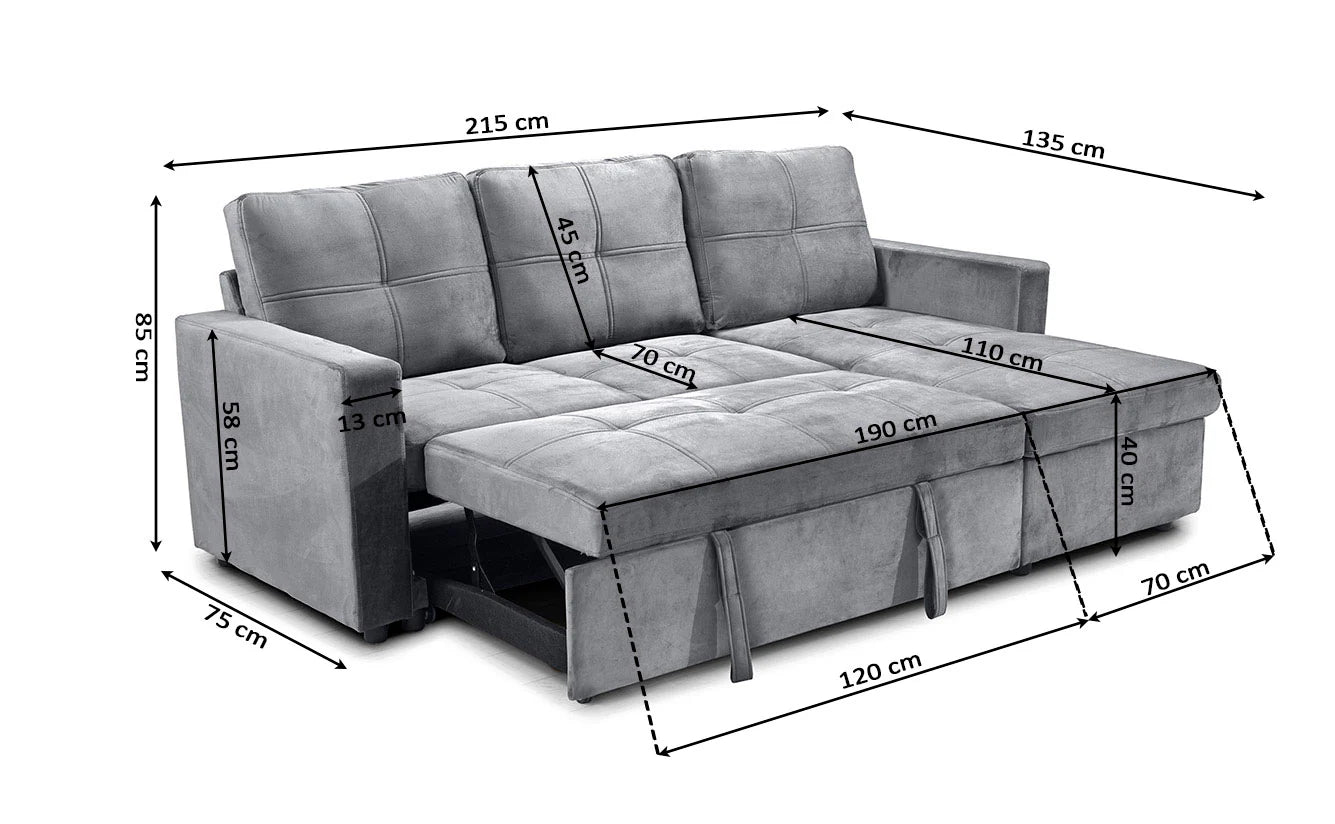 Sofa Cama Pau 215cm