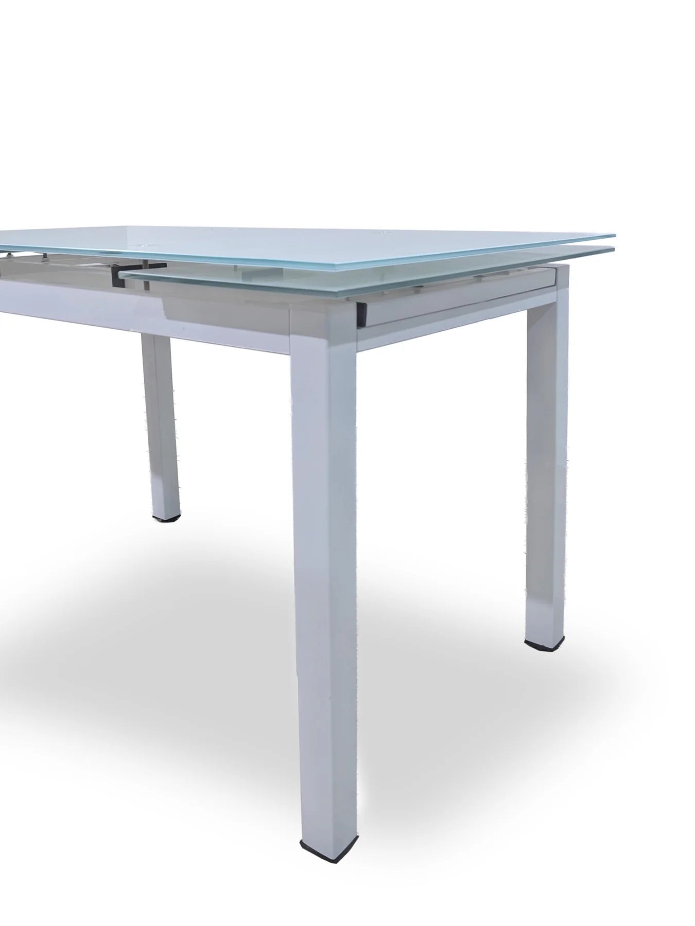Mesa de Cristal Extensible 170x70cm + 6 Sillas