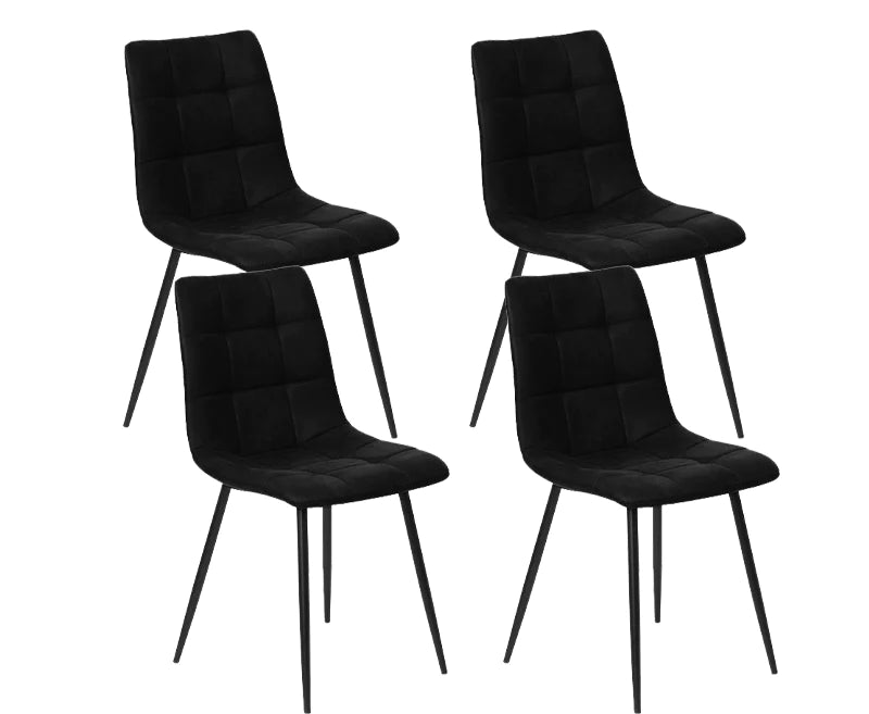 Silla de Comedor en Terciopelo/metal