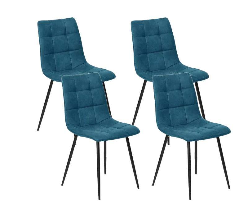 Silla de Comedor en Terciopelo/metal