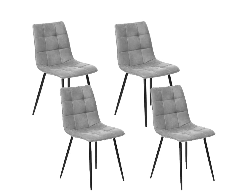 Silla de Comedor en Terciopelo/metal