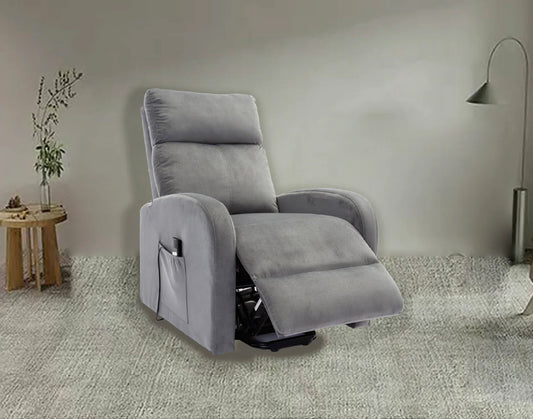 Sillon Reclinable Manual Irene 1 Plaza Gris