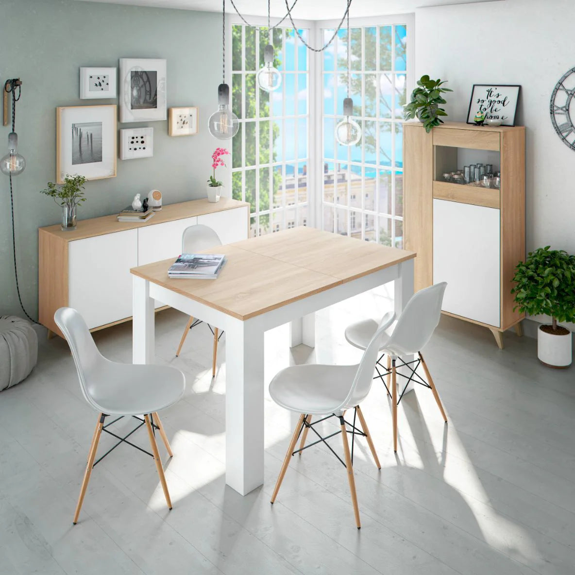 Mesa Extensible 140 a 190 x 90cm. Comedor o Cocina