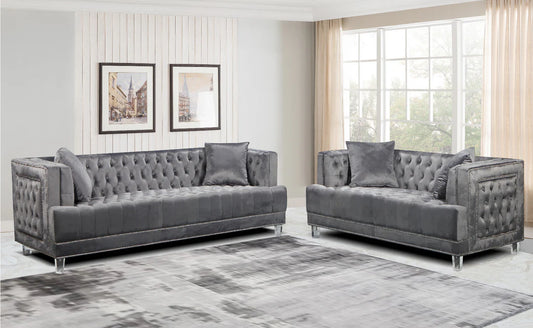 Conjunto de Sofas 3+2 Plazas 228(166)x88 cm Inok. Estilo Chester