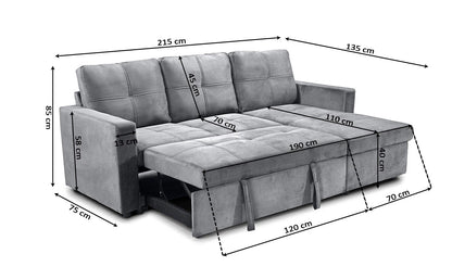 Sofa Cama Pau 215cm