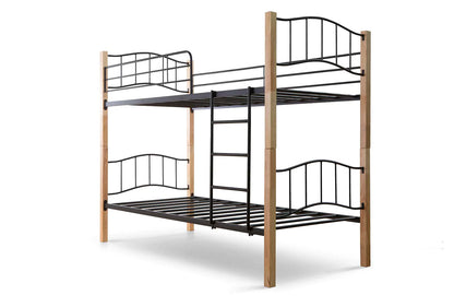 Litera Doble Cama de 90x190 cm de Madera y Metal