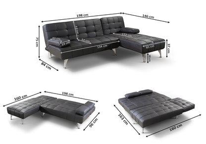 Sofa Cama Chaise Longue XS 198x146cm